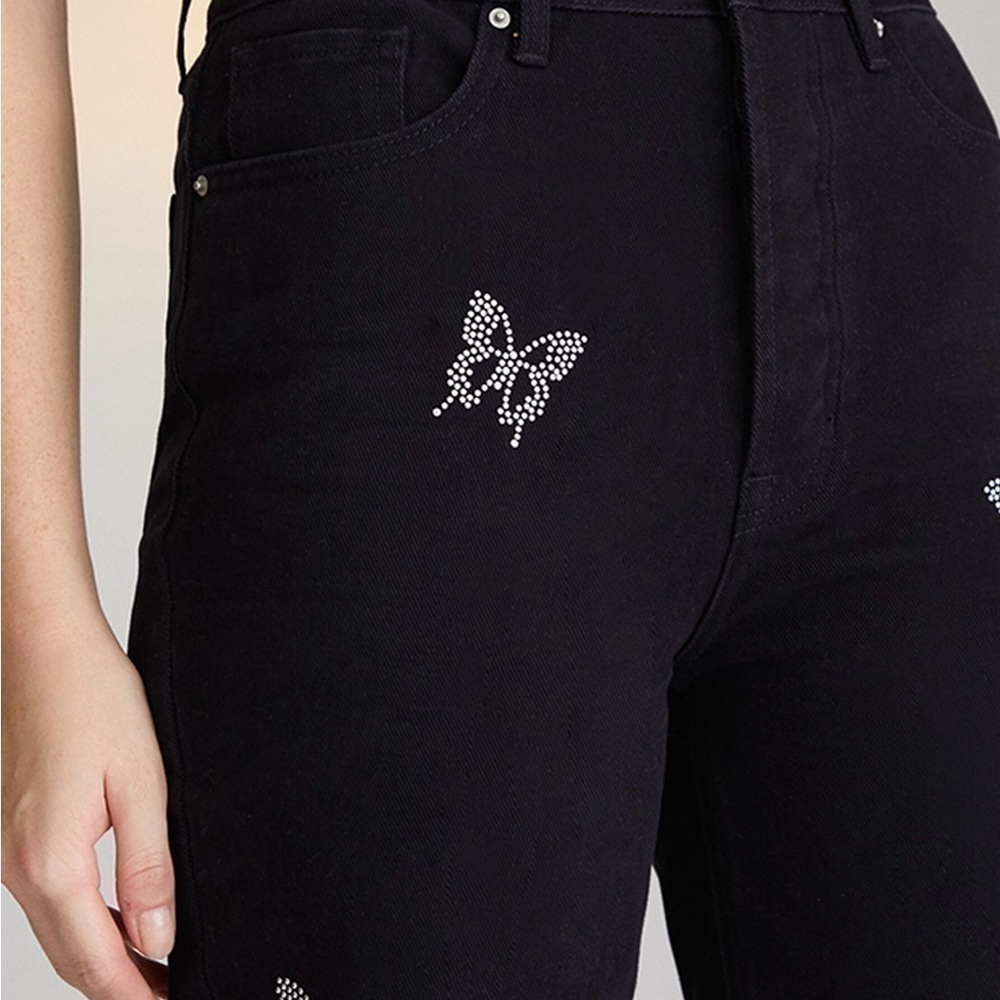 PacSun Butterfly Ultra High Waisted Slim Fit Jeans Size 28 - Picture 6 of 16